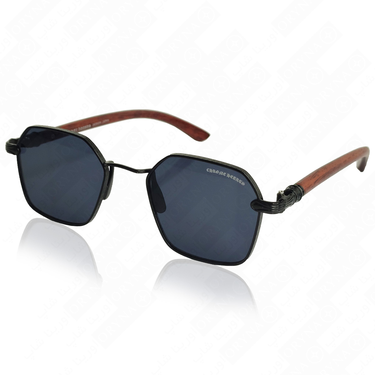 عینک آفتابی کروم هارتز chrome hearts کیفیت مستر Uv400 کد 818s رنگبندی