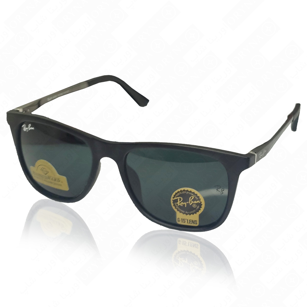عینک ریبن rayban شیشه سنگ دسته فنری فریم ویفرری کیفیت مستر کد 3065